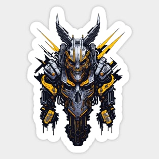 Mecha Skull S02 D69 Sticker